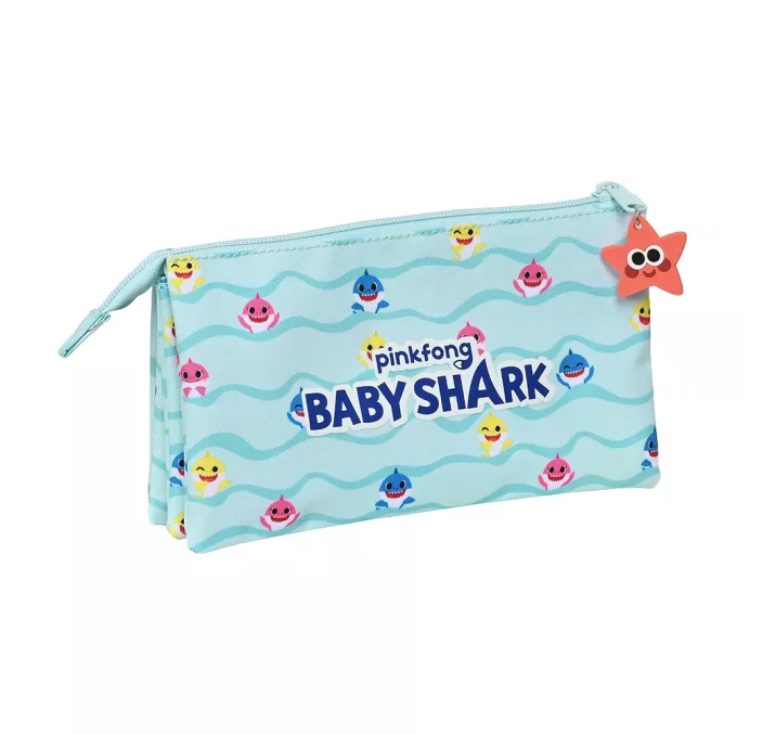 PORTATODO TRIPLE BABY SHARK "BEACH DAY" SAFTA 812160744