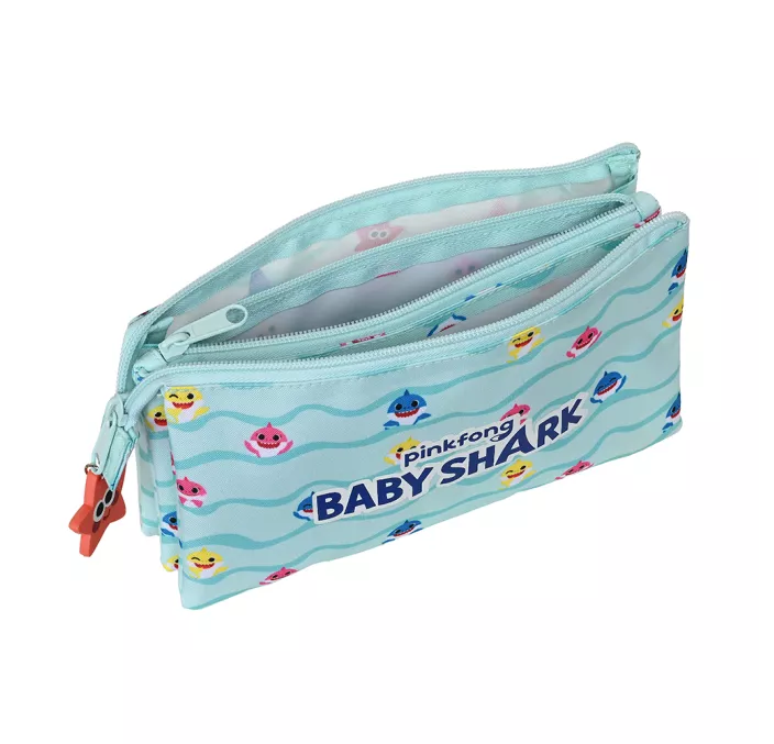 PORTATODO TRIPLE BABY SHARK "BEACH DAY" SAFTA 812160744
