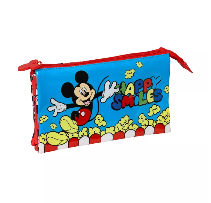 PORTATODO TRIPLE MICKEY MOUSE "HAPPY SMILES" SAFTA 812214744