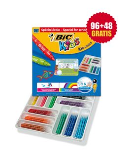 Rotuladores colores bic kid couleur schoolpack 144 uds. 69199 - 114430