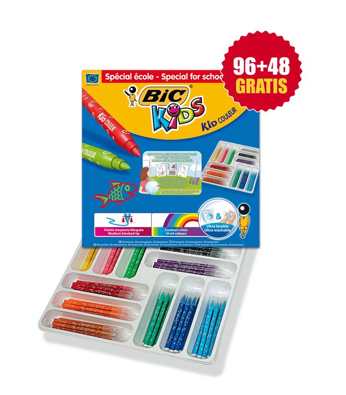 Rotuladores de colores Bic Kids Estuche de 12 en