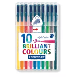ROTULADOR TRIPLUS COLOR FIBRA 10U. STAEDTLER 323 SB10