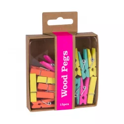 PINZA MADERA 35MM SURTIDO 15U APLI 15151