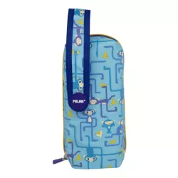 PLUMIER 4 ESTUCHES TANGLED MONKEYS AZUL MILAN 08872TNG