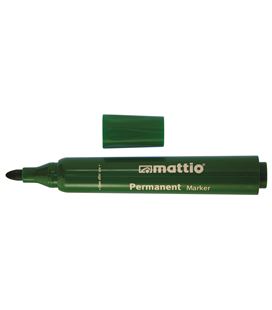Rotulador permanente punta conica 2,5mm verde mattio 49541