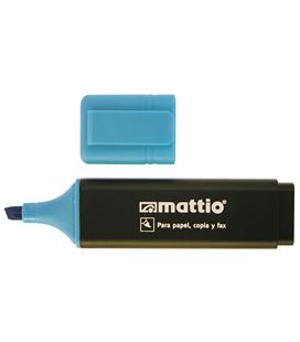 Marcador fluorescente azul mattio 49549