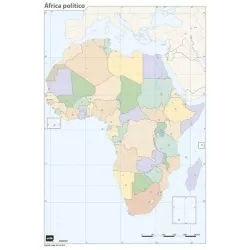 MAPA MUDO AFRICA POLITICO ERIK MM0127