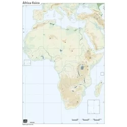 MAPA MUDO AFRICA FISICO ERIK MM0128