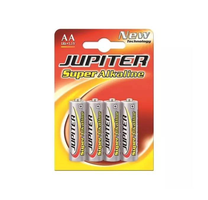 PILAS ALKALINA LR6 AA BLISTER 4 UNIDADES JUPITER 040306