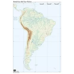 MAPA MUDO AMERICA DEL SUR FISICO ERIK MM0124