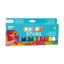 TEMPERA SOLIDA COLOR STICKS 10G 12U APLI 14228