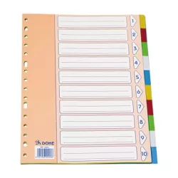 SEPARADORES A4 10 POSICIONES SURTIDO PP DOHE 90458