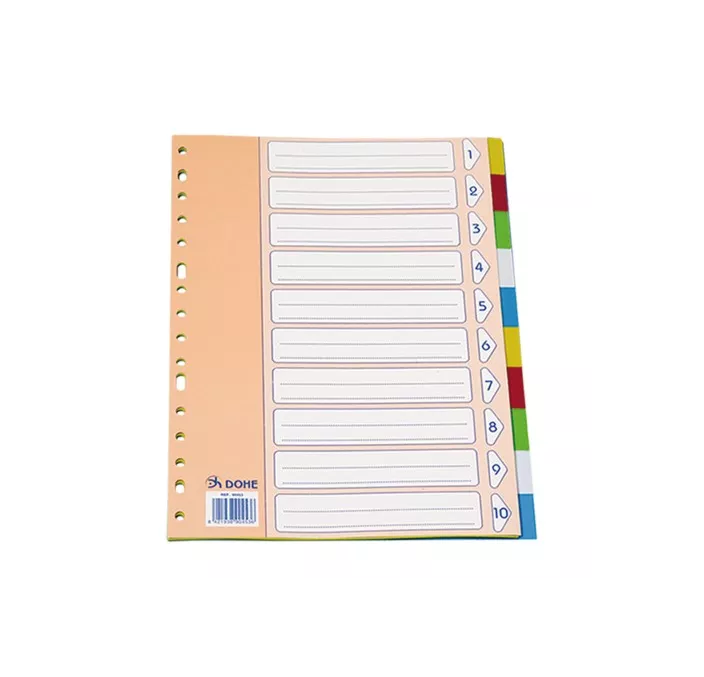 SEPARADORES A4 10 POSICIONES SURTIDO PP DOHE 90458