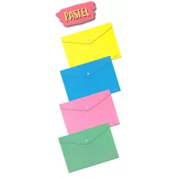 SOBRE BROCHE Fº APAISADO PP COLORES PASTEL SURTIDOS DOHE 91529