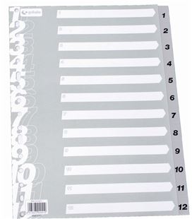 Indice numerico pp a4 1-12 gris multit grafoplas 41413071 - 221135