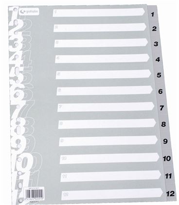 Indice numerico pp a4 1-12 gris multit grafoplas 41413071 - 221135