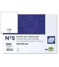 Ficha cartulina lisa nº5 160x220mm 100u liderpapel fl05 08736