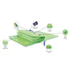 PORTATODO PLANO TRIPLE KANGOO SURTIDO CON GOMA OXFORD 400150286