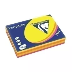 PAPEL A4 80G 500H SURTIDO FLUOR CLAIREFONTAINE TROPHEE 1705SC 170504