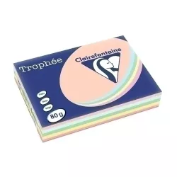 PAPEL A4 80G 500H SURTIDO PASTEL CLAIREFONTAINE TROPHEE 1703C