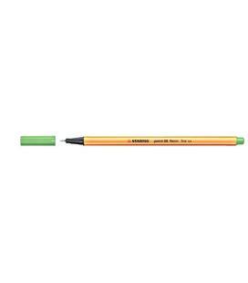 Rotulador 04 punta fibra verde fluor point 88 stabilo 88/033