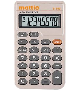 Calculadora bolsillo 8/10 dig b-100 mattio mtt2160101 493456 - MTT2160101