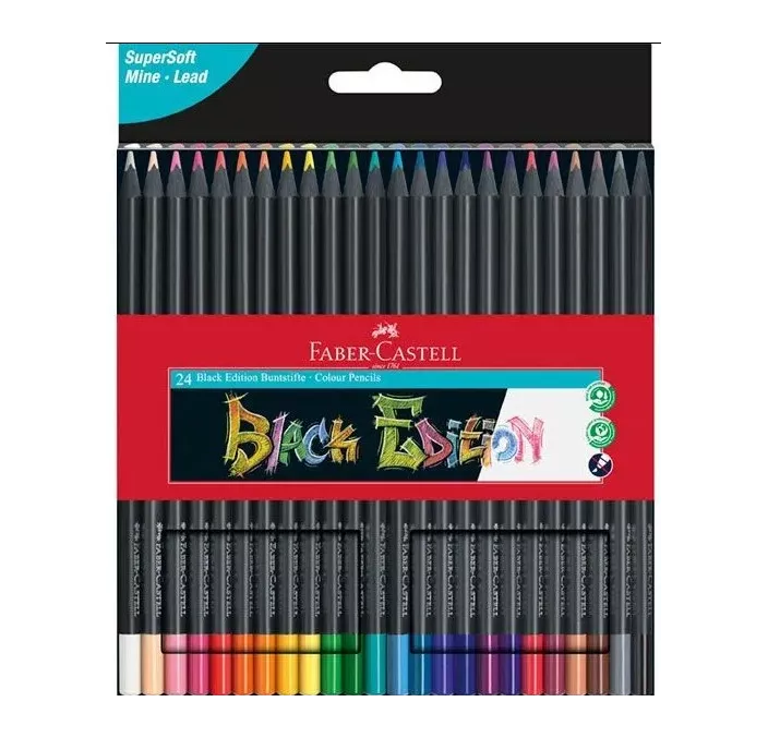 PINTURA MADERA BLACK EDITION C24 BASICOS FABER-CASTELL 116424