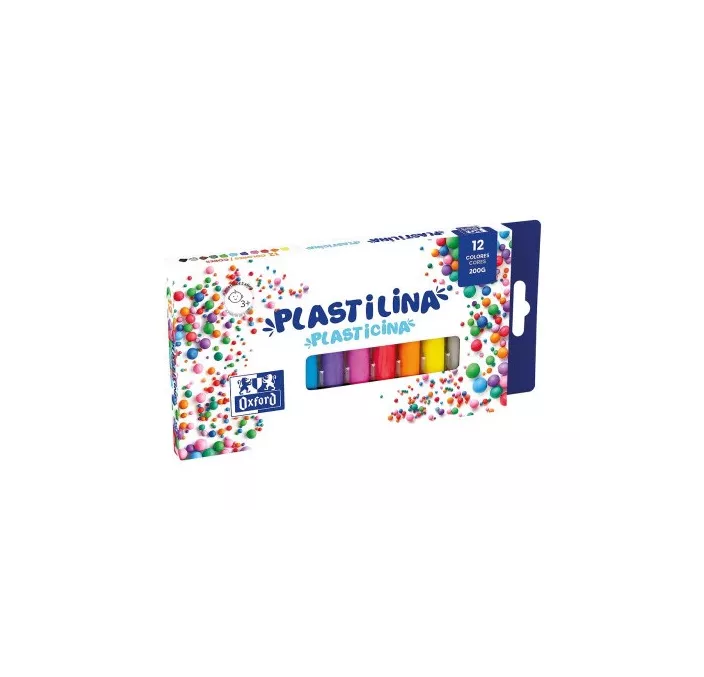 PLASTILINA 12 COLORES 200GR OXFORD 400175707