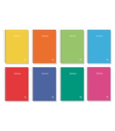 Cuaderno fº pauta 2,5 80h 60grs tapa dura color pacsa 16222 - 113950