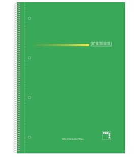 Cuaderno fº pauta 2,5 100h 70grs surtido premium pacsa 16384