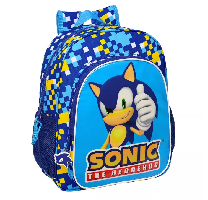 MOCHILA JUNIOR ADAPT.CARRO SONIC "SPEED" SAFTA 612395640