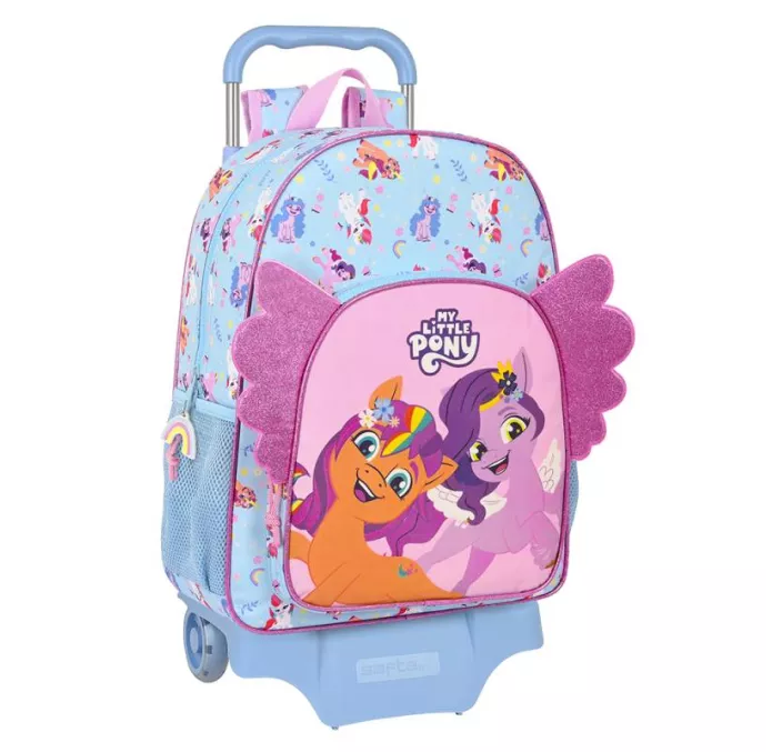 MOCHILA CARRO ESCOLAR MY LITTLE PONY "WILD & FREE" SAFTA 612335160