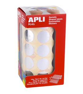 Gomet rollo circulo grande 20mm plata apli 11633 - 112318