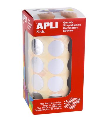 Gomet rollo circulo grande 20mm plata apli 11633 - 112318