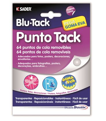 Adhesivo transparente punto tack 64u blu-tack 1693 017639 - 111195