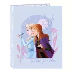 CARPETA FOLIO 4 ANILLAS MIXTAS FROZEN "BELIEVE" SAFTA 512315067