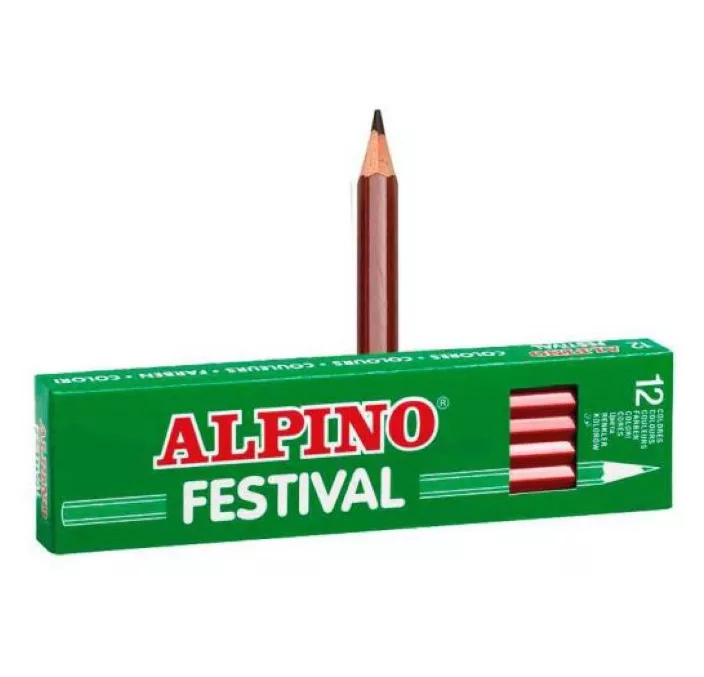 PINTURA MADERA MARRON 12 UNIDADES FESTIVAL ALPINO C0130007 406990