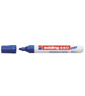 Rotulador pizarra blanca azul edding 660-03