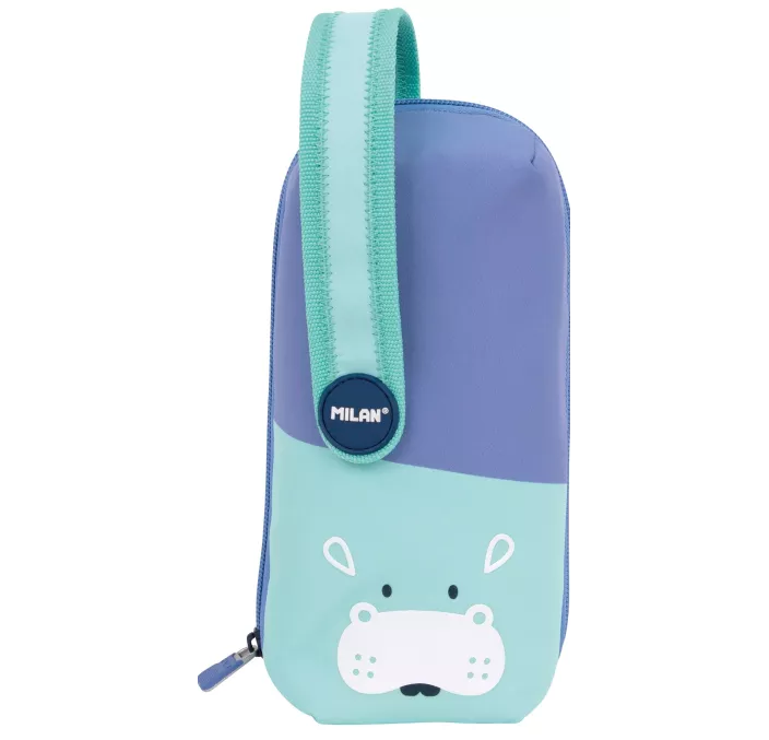 PLUMIER 4 APARTADOS ANIMALES AZUL MILAN 08872FAB 101505