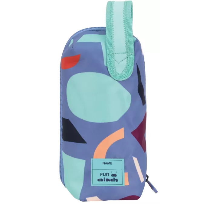 PLUMIER 4 APARTADOS ANIMALES AZUL MILAN 08872FAB 101505