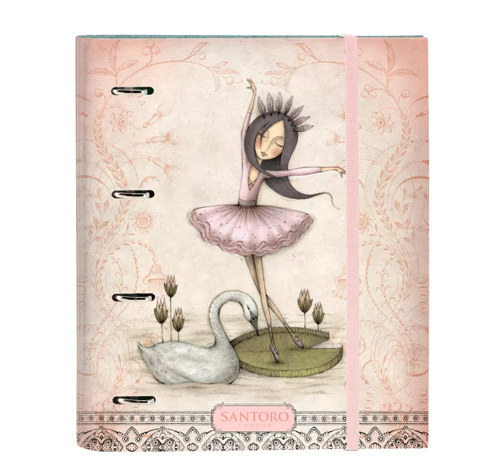 CARPETA 4ANI 35MM C/RECAMBIO SANTOROtm'S MIRABELLE "SWAN LAKE" SAFTA 5123026