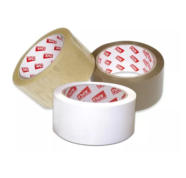 CINTA ADHESIVA PRECINTO 48X66M PP MARRON APLI 11593