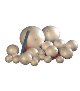 Bola + gancho 80mm poliestireno niefenver 0900205 09202 - 112164