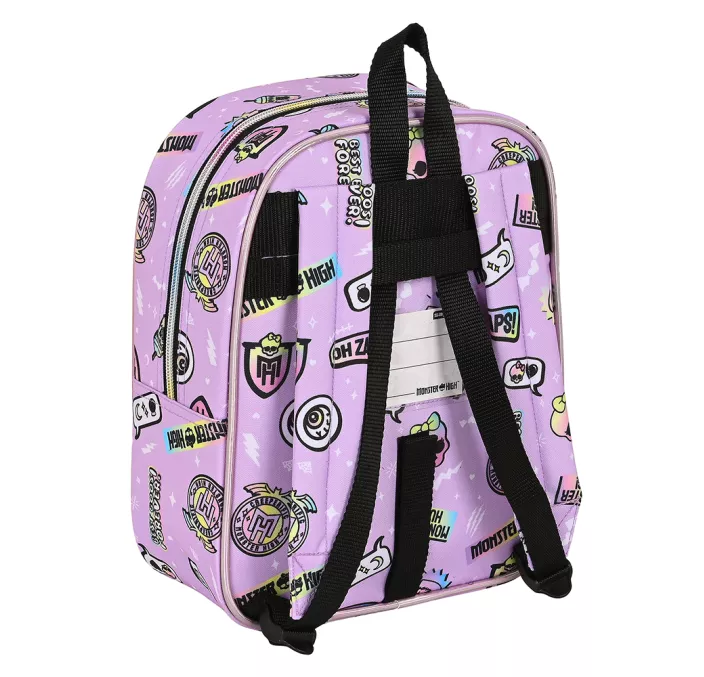 MOCHILA GUARDERIA ADAPT.CARRO MONSTER HIGH "BEST BOOS" SAFTA 622340232
