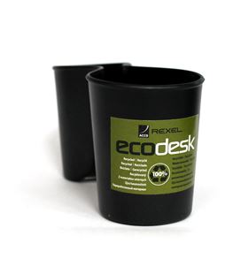 Portalapices doble negro ecodesk rexel 2102009 - 2102009