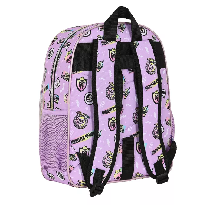 MOCHILA JUNIOR ADAPT.CARRO MONSTER HIGH "BEST BOOS" SAFTA 622340640