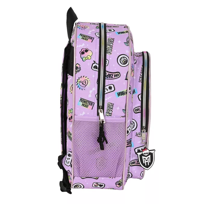 MOCHILA JUNIOR ADAPT.CARRO MONSTER HIGH "BEST BOOS" SAFTA 622340640