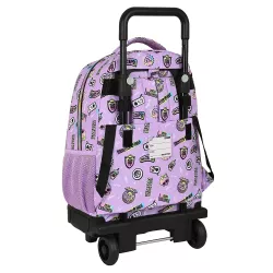 MOCHILA CARRO COMPACT EXTRAIBLE MONSTER HIGH "BEST BOOS" SAFTA 622340918
