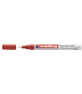 Rotulador permanente 780 paint marker metal rojo edding 780-02