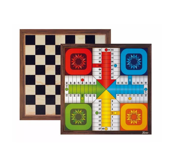 TABLERO GRANDE PARCHIS 4J/AJEDREZ 40X40 CMS FOURNIER 30040